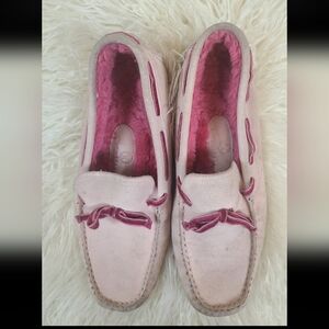 Cole Haan Shearling Moccasin Pale Pink Size 7.5